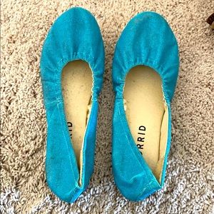 Torrid blue sparkle flats